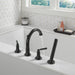 Delta Saylor T4735 Roman Tub Trim with Hand Shower, matte black - view 3