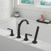 Delta Saylor T4735 Roman Tub Trim with Hand Shower, matte black - view 4