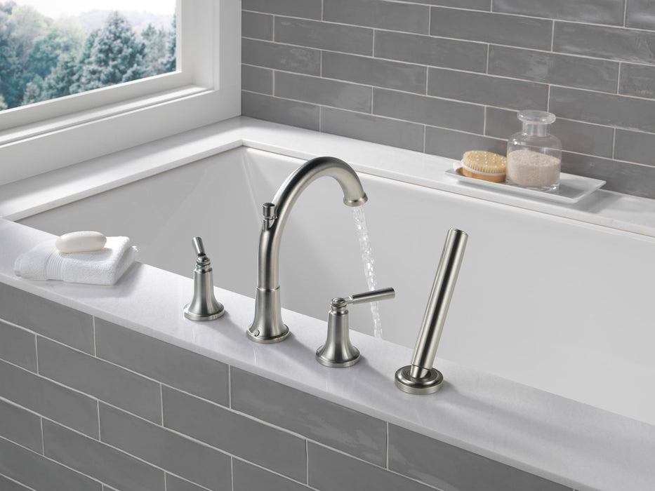 Delta Saylor T4735 Roman Tub Trim with Hand Shower, stainless - view 3