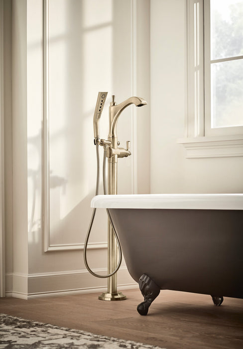 Delta Dorval T4756 Roman Tub with Hand Shower Trim - Less Handles, champagne bronze - view 4