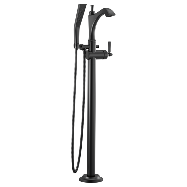 Delta Dorval T4756 Roman Tub with Hand Shower Trim - Less Handles, matte black - view 2