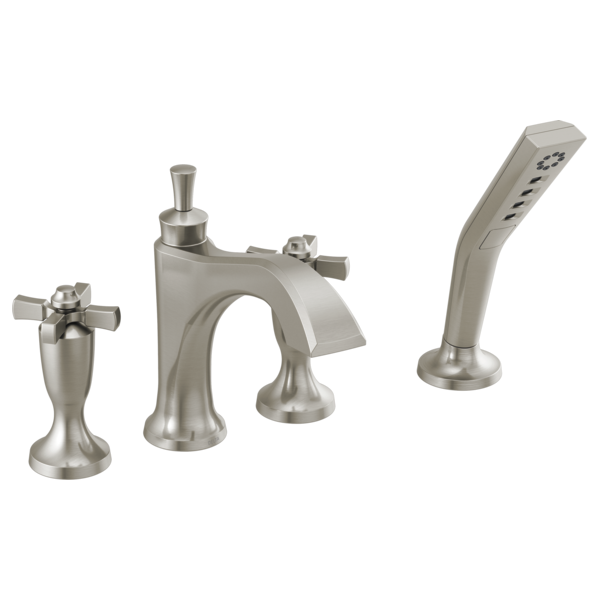 Delta Dorval T4756 Roman Tub with Hand Shower Trim - Less Handles, stainless 2 - view 2