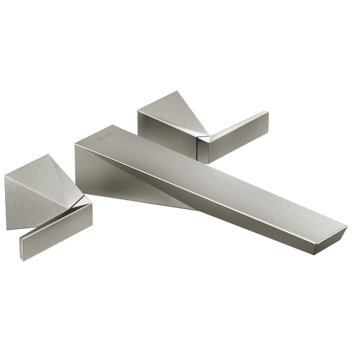 Delta Trillian T5743 Wall Mount Tub Filler Trim, lumicoat stainless