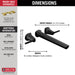 Delta Galeon T5771 Wall Mount Tub Filler, matte black - view 2