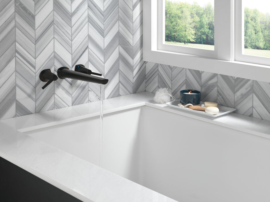Delta Galeon T5771 Wall Mount Tub Filler, matte black - view 3