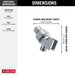 Delta Universal Showering Components U3401 Adjustable Shower Arm Mount for Hand Shower, chrome - view 2