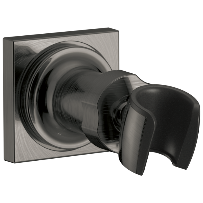 Delta Universal Showering Components U4010 Adjustable Wall Mount for Hand Shower, lumicoat black stainless