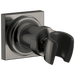 Delta Universal Showering Components U4010 Adjustable Wall Mount for Hand Shower, lumicoat black stainless