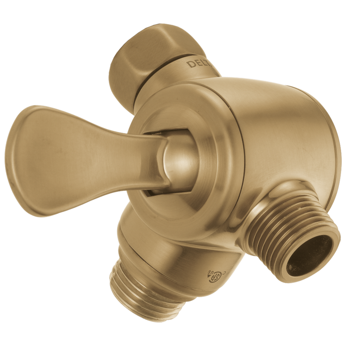 Delta Universal Showering Components U4929 3-Way Shower Arm Diverter for Hand Shower, champagne bronze