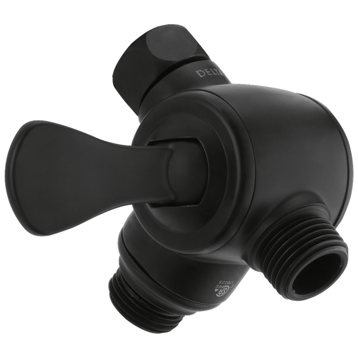 Delta Universal Showering Components U4929 3-Way Shower Arm Diverter for Hand Shower, matte black