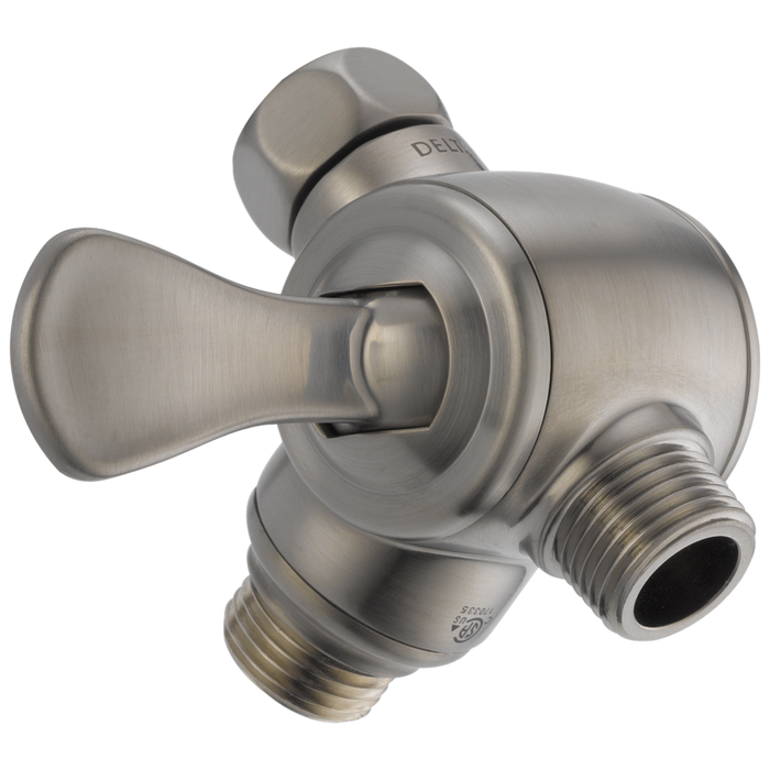 Delta Universal Showering Components U4929 3-Way Shower Arm Diverter for Hand Shower, stainless