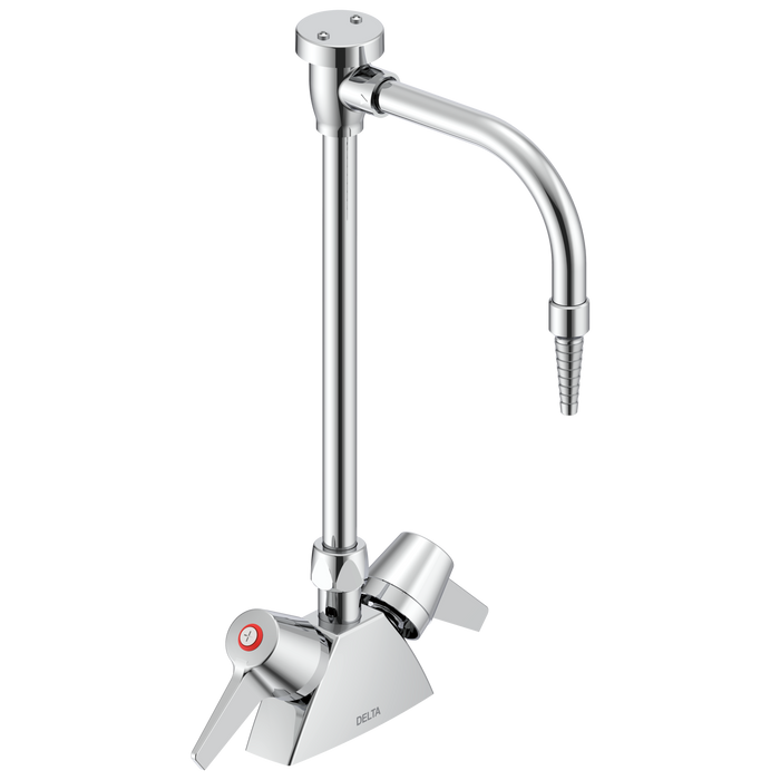 Commercial W67 Series Mixing Faucet W6700 Two Handle Deck-mount Laboratory Mixing Faucet, chrome 4