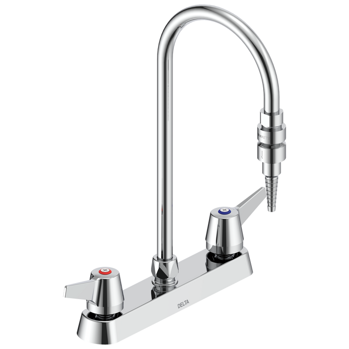 Commercial W67 Series Mixing Faucet W6740 Two Handle 8 In Deck-mount Laboratory Mixing Faucet