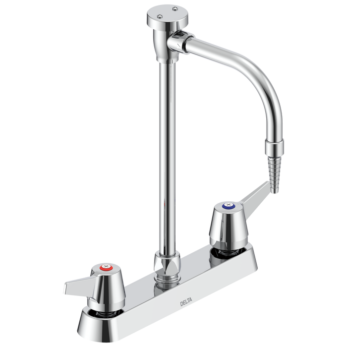 Commercial W67 Series Mixing Faucet W6740 Two Handle 8 In Deck-mount Laboratory Mixing Faucet