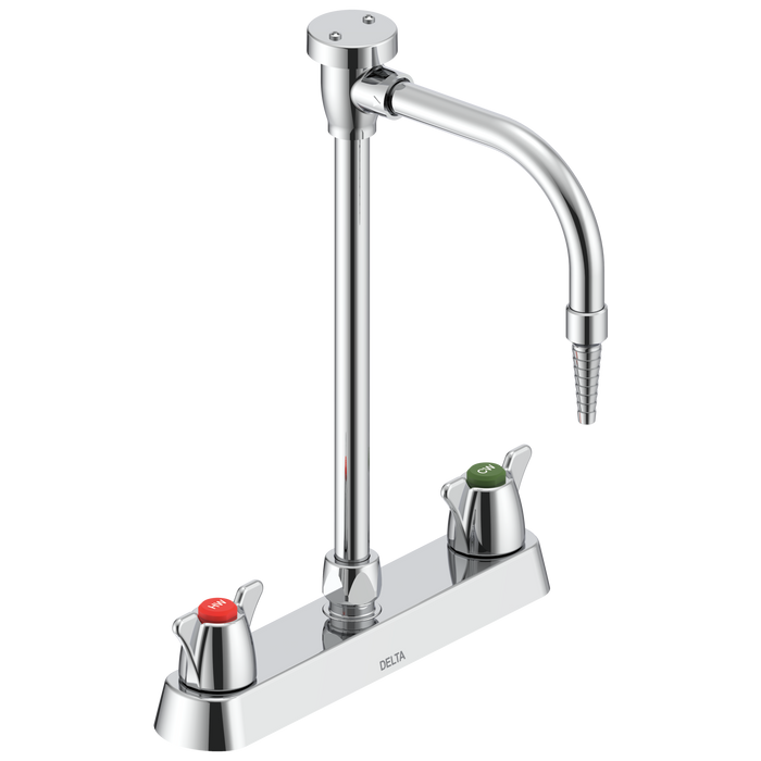 Commercial W67 Series Mixing Faucet W6740 Two Handle 8 In Deck-mount Laboratory Mixing Faucet