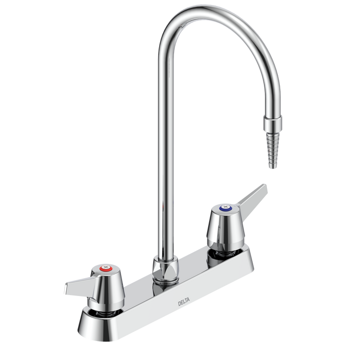 Commercial W67 Series Mixing Faucet W6740 Two Handle 8 In Deck-mount Laboratory Mixing Faucet