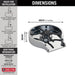 Delta GR150 Glass Rinser, chrome - view 2