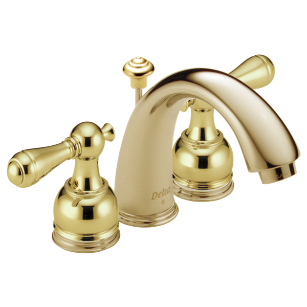 Delta H215PB Metal Lever Handle Set, polished brass - view 3