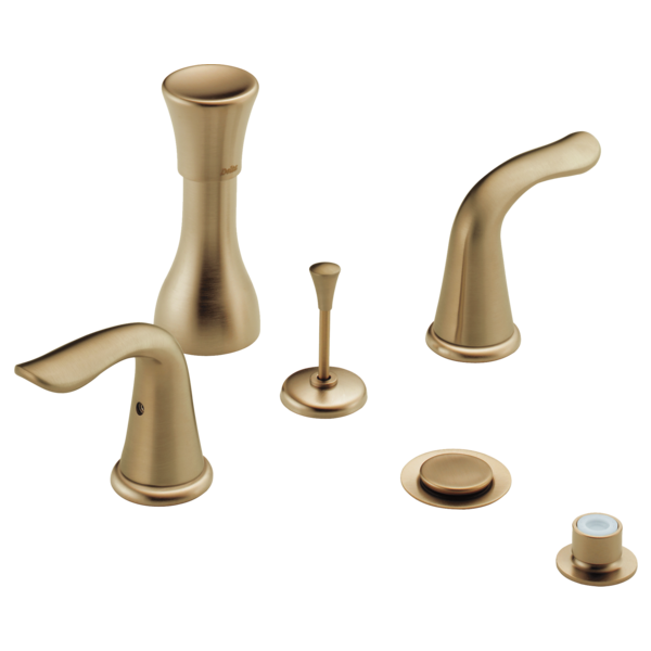 Delta Lahara H238CZ Metal Lever Handle Set - 2H Bathroom, champagne bronze - view 2