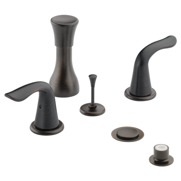 Delta Lahara H238CZ Metal Lever Handle Set - 2H Bathroom, venetian bronze - view 2
