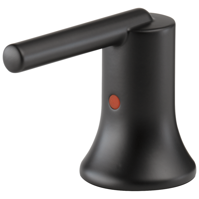 Delta Trinsic H259BL Metal Lever Handle Set - 2H Bathroom, matte black