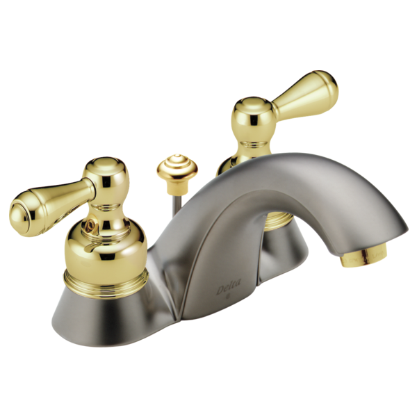 Delta NeoStyleOld H25PB Metal Lever Handle Set - 2H Bathroom