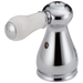 Delta Leland H277SS Porcelain Lever Handle Set - Bathroom, chrome