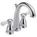 Delta Leland H277SS Porcelain Lever Handle Set - Bathroom, chrome - view 3