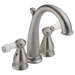 Delta Leland H277SS Porcelain Lever Handle Set - Bathroom, stainless steel - view 2