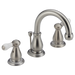 Delta Leland H277SS Porcelain Lever Handle Set - Bathroom, stainless steel - view 5