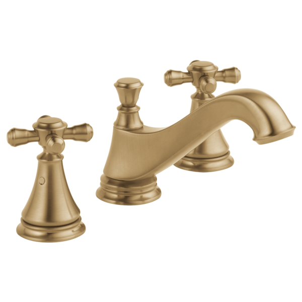 Delta Cassidy H295RB Metal Cross Handle Set - Deck Mount Bathroom & Bidet