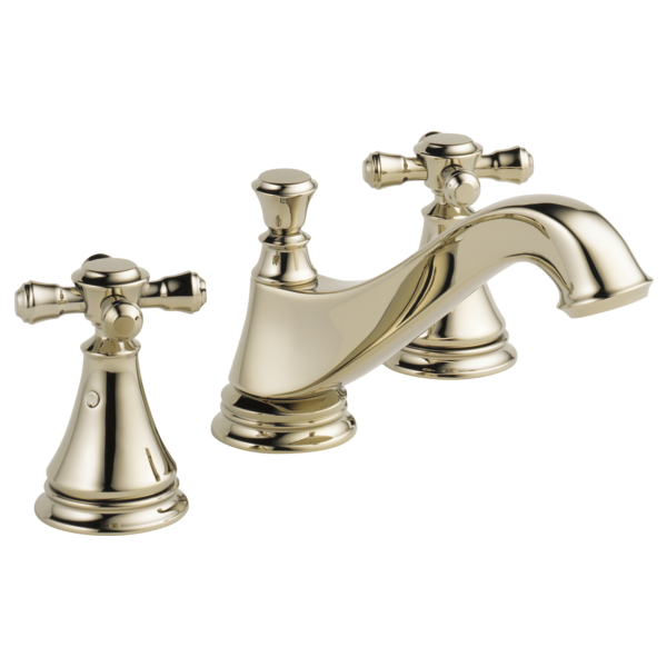 Delta Cassidy H295RB Metal Cross Handle Set - Deck Mount Bathroom & Bidet