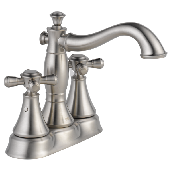 Delta Cassidy H295RB Metal Cross Handle Set - Deck Mount Bathroom & Bidet