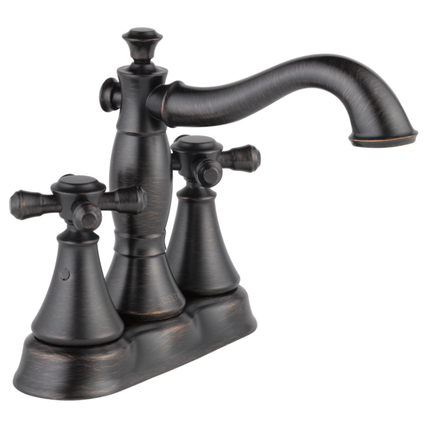 Delta Cassidy H295RB Metal Cross Handle Set - Deck Mount Bathroom & Bidet