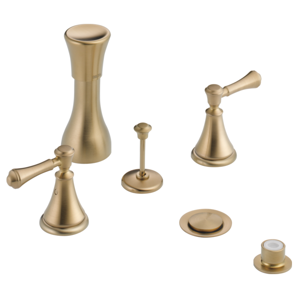 Delta Cassidy H297RB Metal Lever Handle Set - Deck Mount Bathroom & Bidet, champagne bronze - view 3