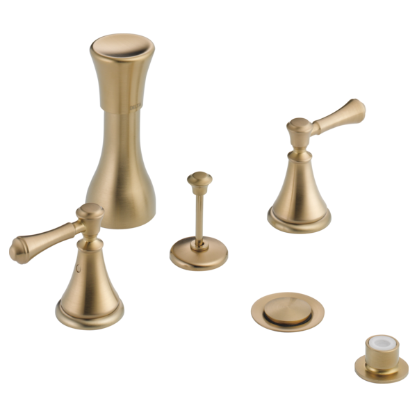 Delta Cassidy H297RB Metal Lever Handle Set - Deck Mount Bathroom & Bidet, champagne bronze - view 4