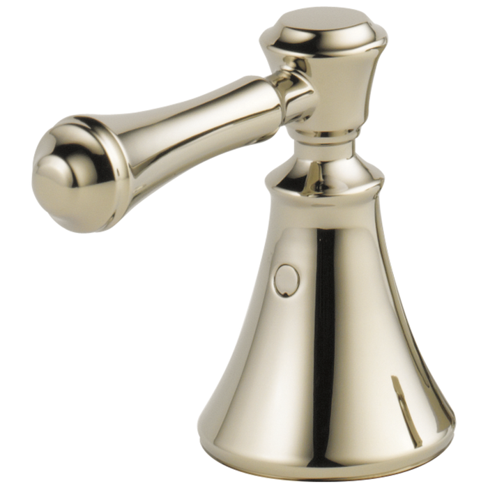 Delta Cassidy H297RB Metal Lever Handle Set - Deck Mount Bathroom & Bidet, polished nickel