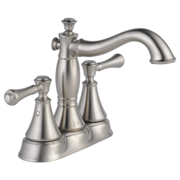 Delta Cassidy H297RB Metal Lever Handle Set - Deck Mount Bathroom & Bidet, stainless steel - view 3