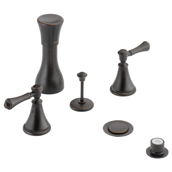 Delta Cassidy H297RB Metal Lever Handle Set - Deck Mount Bathroom & Bidet, venetian bronze - view 4