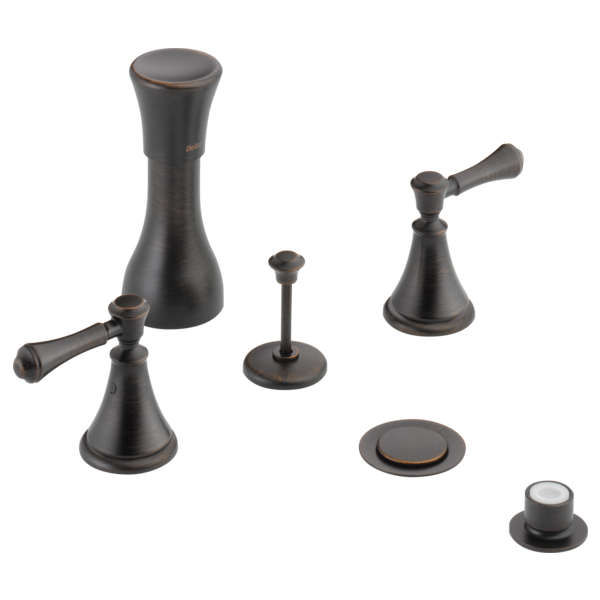 Delta Cassidy H297RB Metal Lever Handle Set - Deck Mount Bathroom & Bidet, venetian bronze - view 5