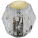 Delta H51 Clear Knob Handle Kit, polished brass