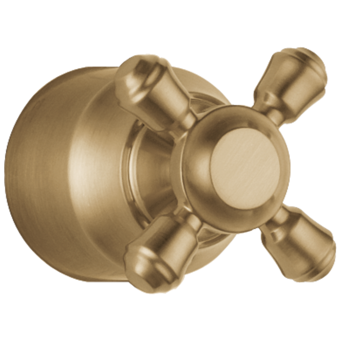 Delta Cassidy H595SS Metal Cross Handle Kit - Transfer Valve, champagne bronze