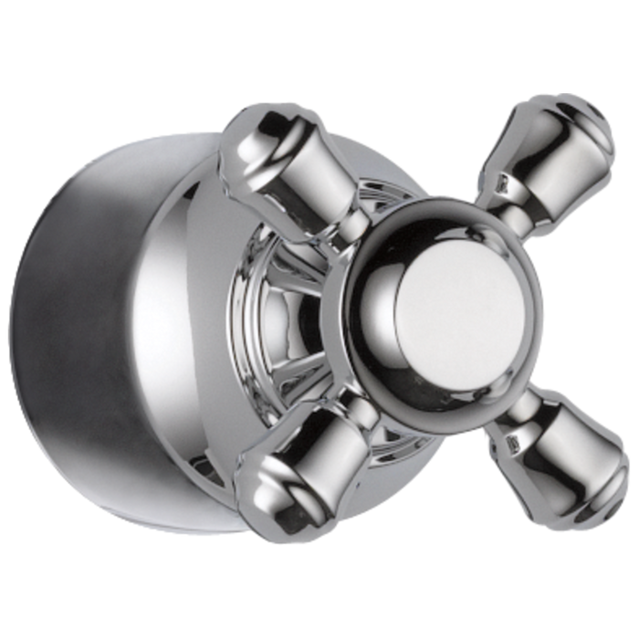 Delta Cassidy H595SS Metal Cross Handle Kit - Transfer Valve, chrome