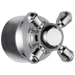 Delta Cassidy H595SS Metal Cross Handle Kit - Transfer Valve, chrome