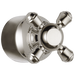 Delta Cassidy H595SS Metal Cross Handle Kit - Transfer Valve, polished nickel