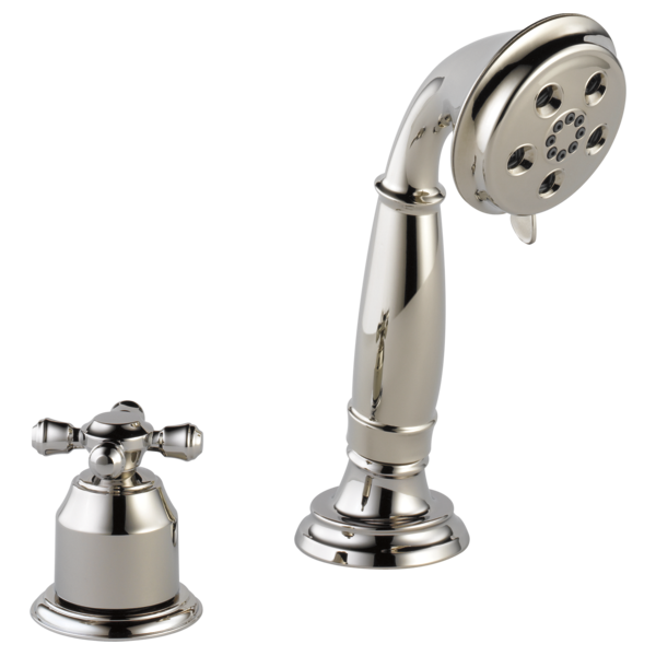 Delta Cassidy H595SS Metal Cross Handle Kit - Transfer Valve, polished nickel - view 2