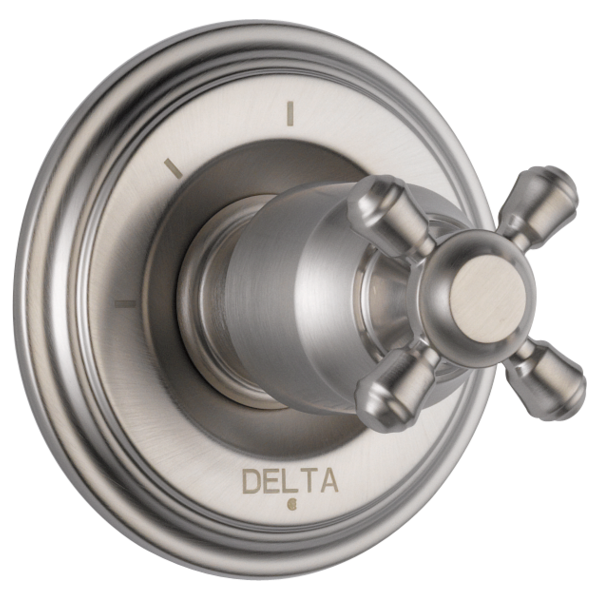 Delta Cassidy H595SS Metal Cross Handle Kit - Transfer Valve, stainless steel - view 3