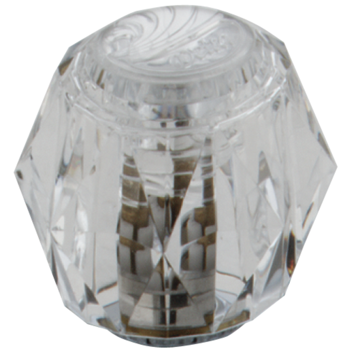 Delta H61PB Clear Knob Handle Set, chrome