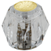 Delta H61PB Clear Knob Handle Set, polished brass