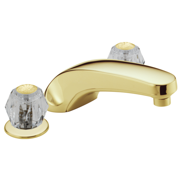 Delta H61PB Clear Knob Handle Set, polished brass - view 2